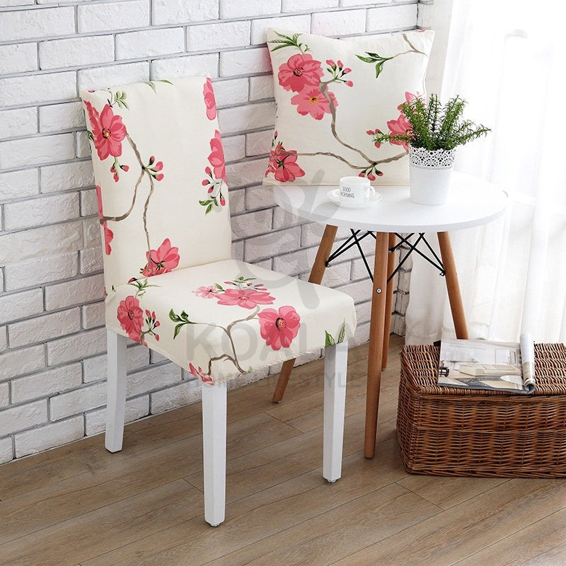 Koala Home Chair Cover/Dining Chair Cover Elastic/Chair Cover seat Chair Cover Elastic Patterned/Seat