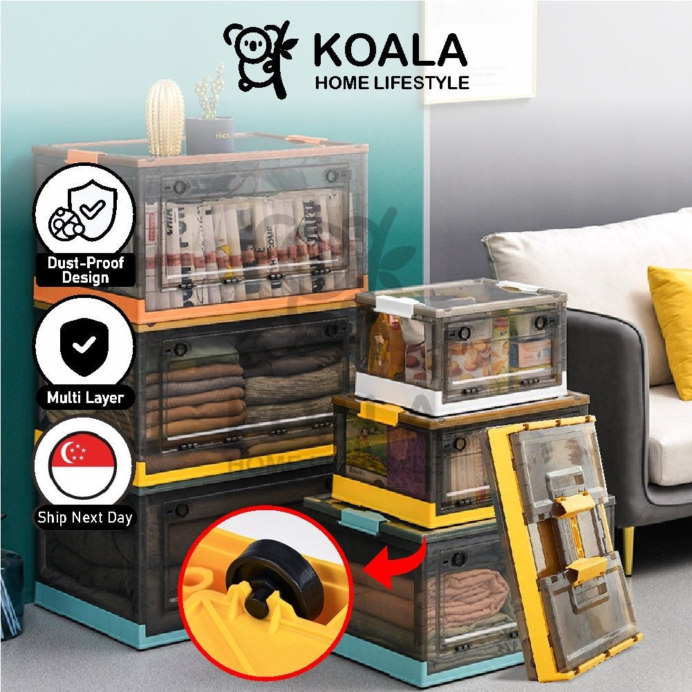 🇸🇬12.12🔥Koala Home Foldable Clothing storage box Plastic