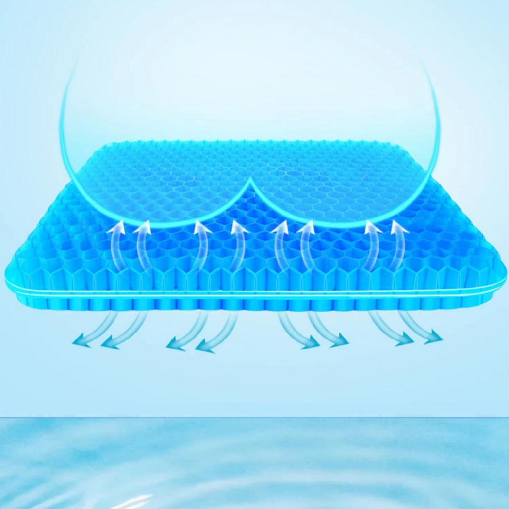 Koala Home Gel Seat Cushion / Lumbar Back Support / Chair & Car Cushion Pad / Egg Sitter