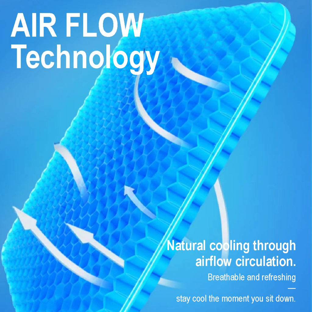 Koala Home Gel Seat Cushion / Lumbar Back Support / Chair & Car Cushion Pad / Egg Sitter