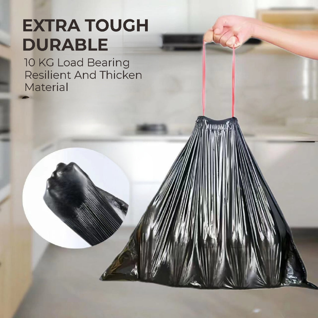 Koala Home Handle/Drawstring Garbage Bag Disposable Plastic Thickened Breakpoint Trash Bags Rubbish Waste Bag