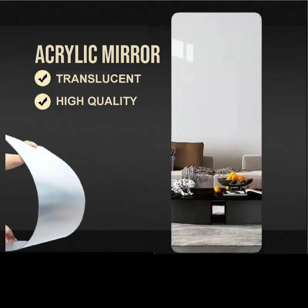 Koala Home HD Acrylic Soft Mirror - Shatterproof Full Body Mirror Self-Adhesive Non Perforated