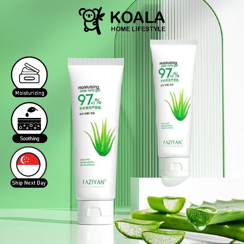 Koala Home 97 %Aloe Vera Gel / Soothing & Moisture Gel 300g / Acne & Blackhead Removal, Restores Delicate Skin