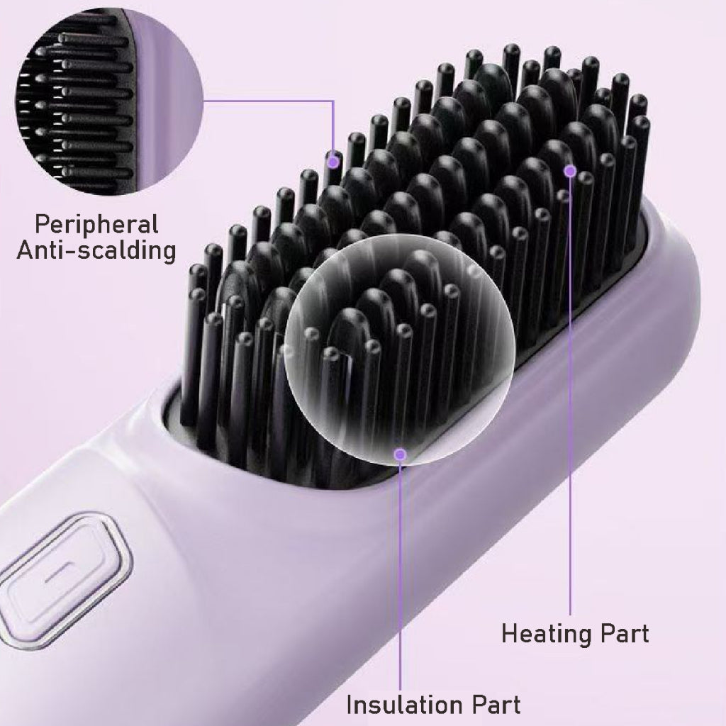 Koala Home Mini Hair Straightener Hair Straightener Comb Curler Wireless Hair Straightener Negative Ion Wireless
