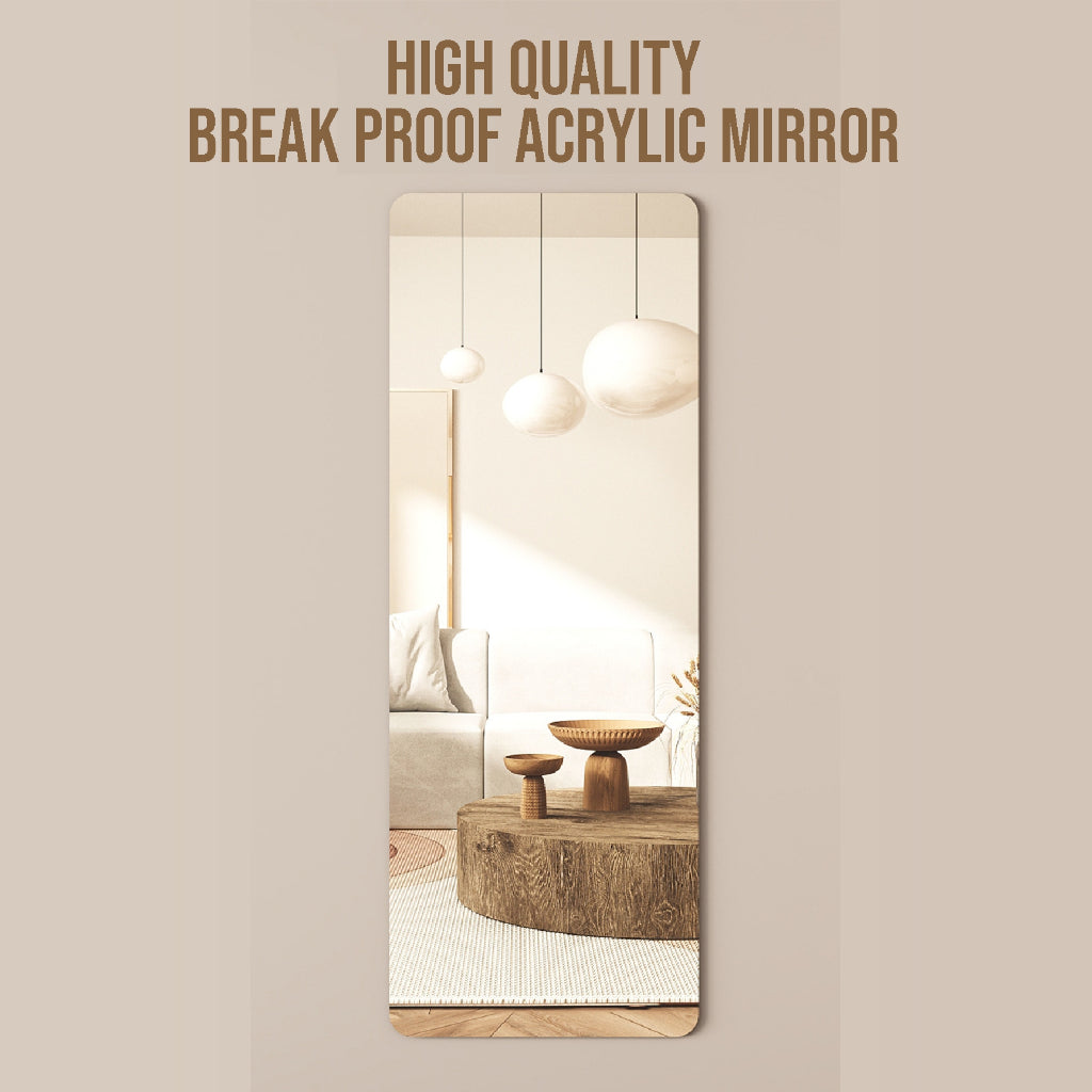 Koala Home HD Acrylic Soft Mirror - Shatterproof Full Body Mirror Self-Adhesive Non Perforated