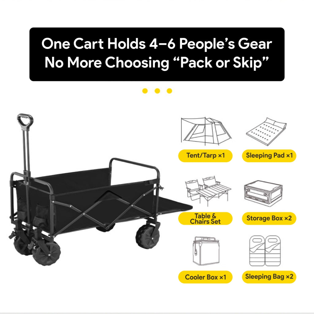Koala Home Wagon Trolley Cart /camping trolley / Shopping Cart 300L /Outdoor Foldable Pet Cart/Camping Equipment Cart