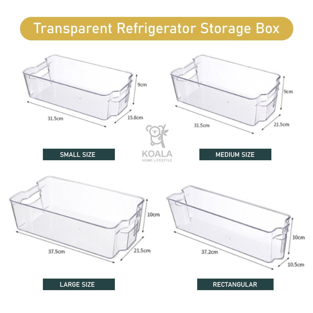 Koala Home Fridge Organizer Boxes/Storage Drawer/Refrigerator Organizer/Kitchen Storage Box/Food Container Jar