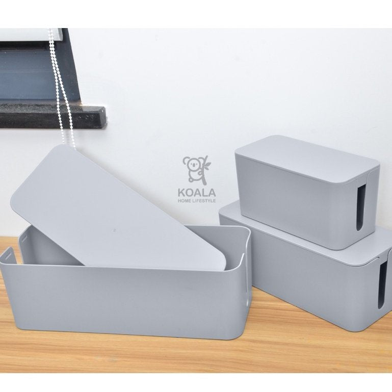 Koala Home Cable Management Box/Cable Organizer Box/Cable Storage Box/Wire Box Extension/Wire Organizer Box