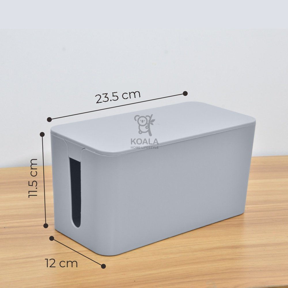 Koala Home Cable Management Box/Cable Organizer Box/Cable Storage Box/Wire Box Extension/Wire Organizer Box