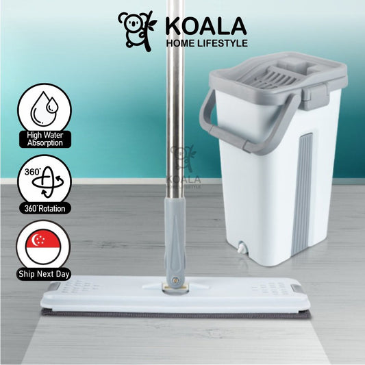 Koala Home Hands-free Self Cleaning Magic Flat Mop with bucket Floor Mop 拖把