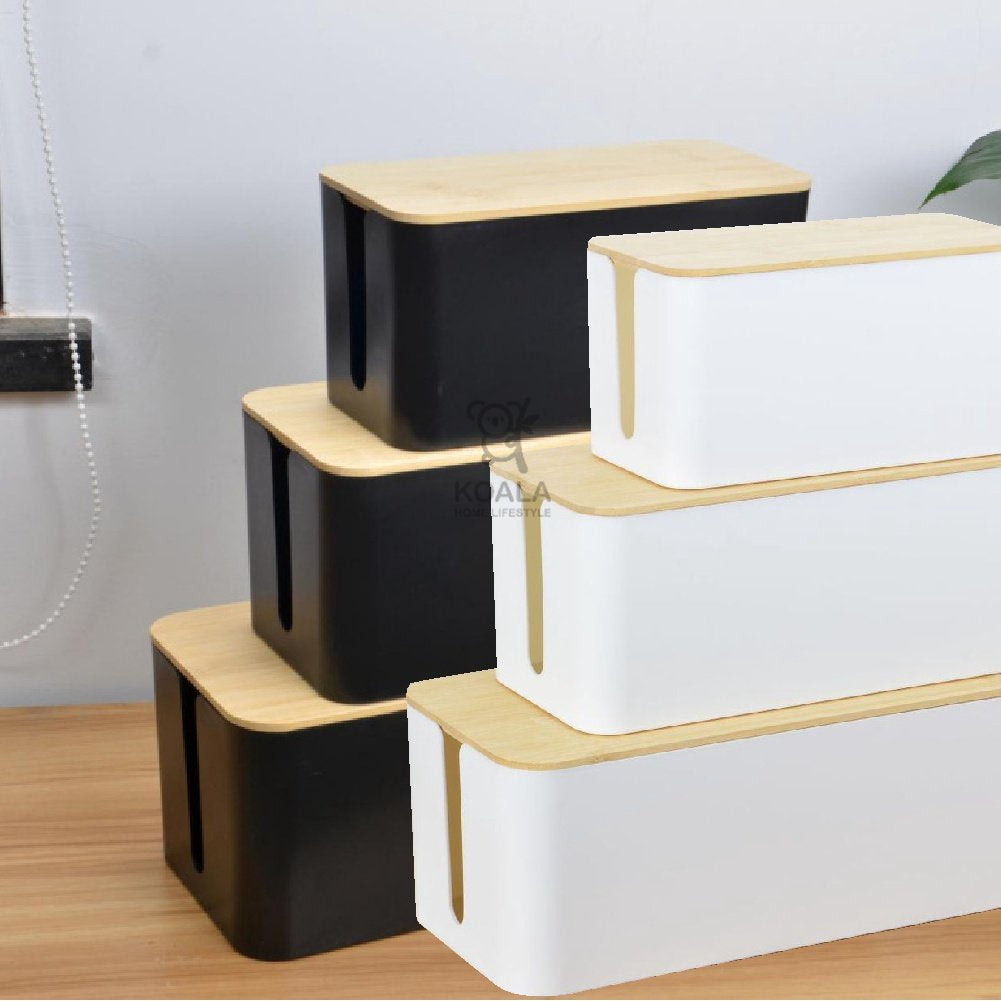 Koala Home Cable Management Box/Cable Organizer Box/Cable Storage Box/Wire Box Extension/Wire Organizer Box