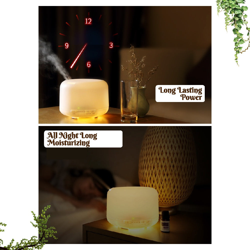 Koala Home Aromatherapy Humidifier Aroma Diffuser 8 LED Light  Ultrasonic USB Mute 500ML Christmas Gift