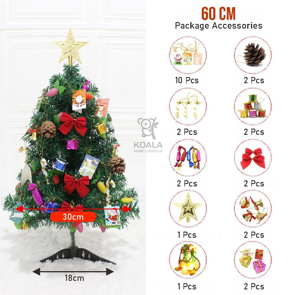 Koala Home Christmas Tree Gift Deluxe Indoor Pack Large Shopping hotel holiday decoration 60-210cm Xmas New Year