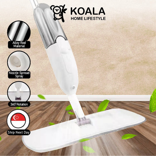 Koala Home Spray Mop/Water Spray Mopping/Dry & Wet Multipurpose/360° Rotating Head with Removable Cloth 拖把