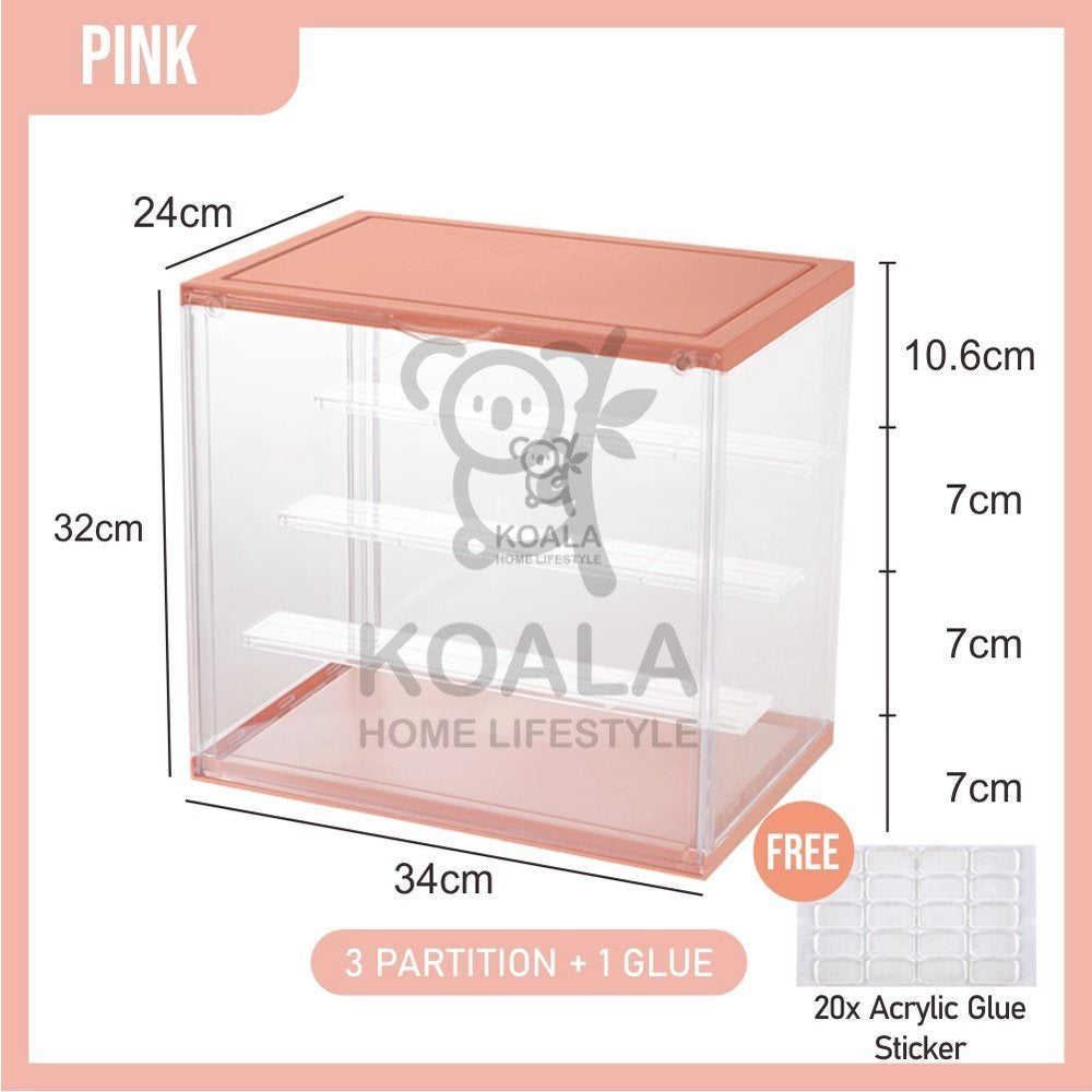 Koala Home Blind Box Figurine Popmart Display Cabinet Storage box Organizer in Transparent acrylic fit 12-16pcs