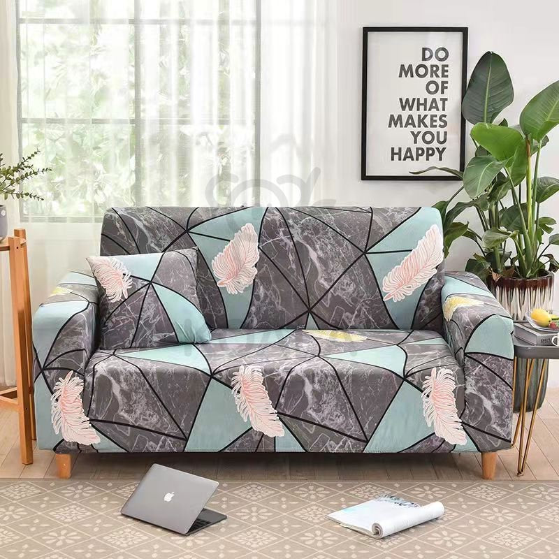 Koala Home Sofa Covers 1/2/3/4 Seater Patterned Protector Sofa Cover L Shape Cover