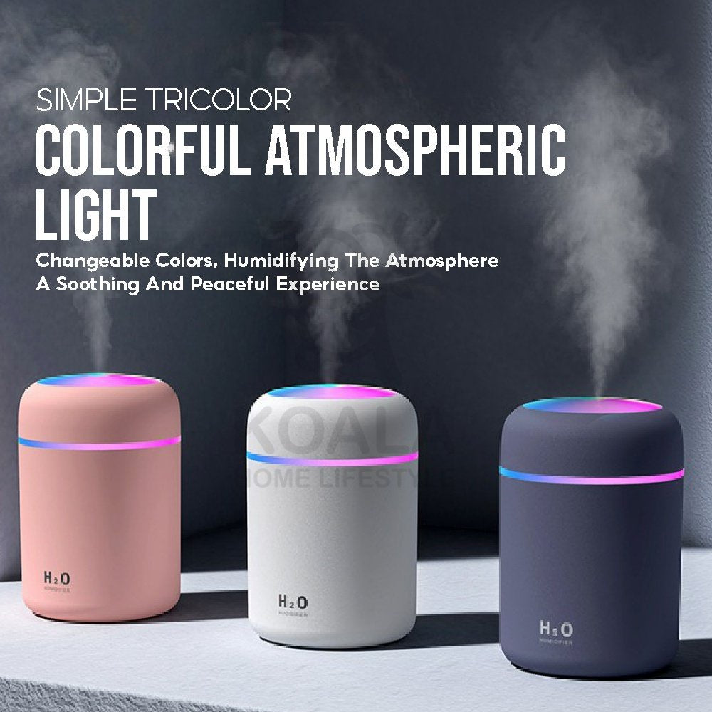 Koala Home Air Humidifier Diffuser Purifier Aromatherapy Car Humidifier 300ml LED Light Teacher's Day Gift