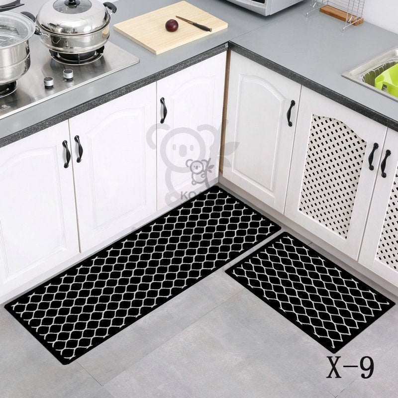 Koala Home Anti Slip Floor Mat Cartoon Geometric Nordic Carpet Bathroom/Living Room/ Kitchen/Door Mat