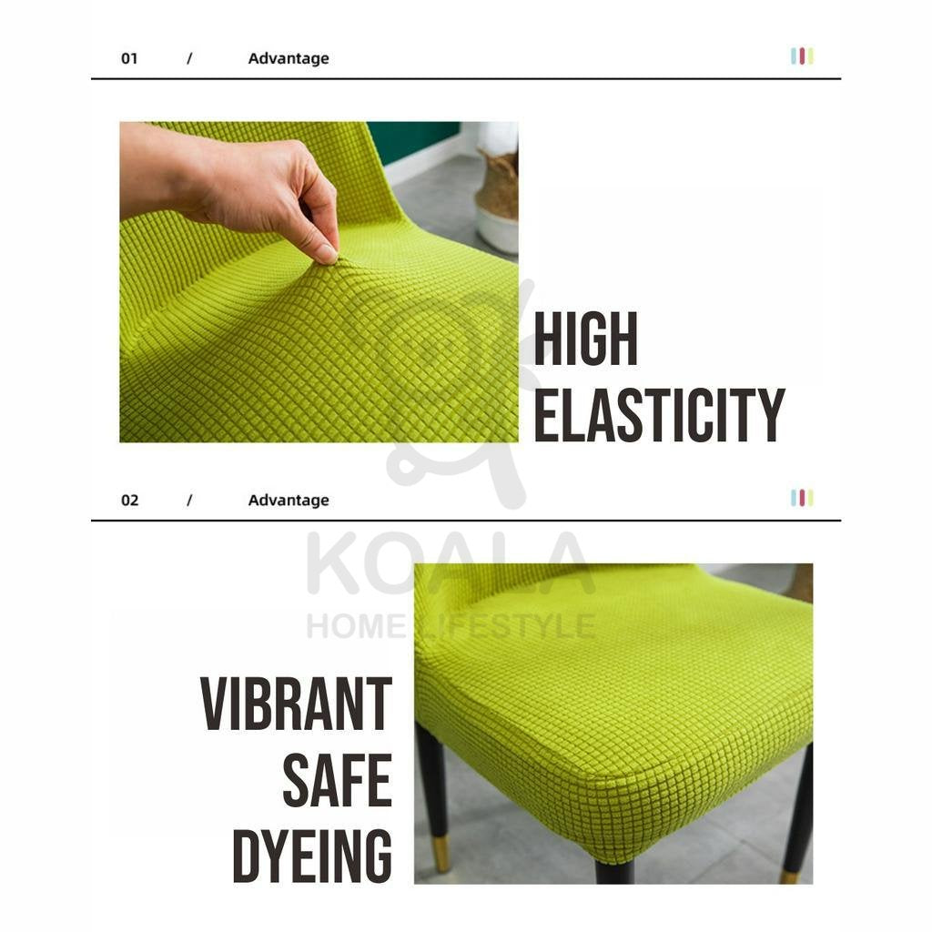 Koala Home Dining Chair Cover/General Chair Cover/Seat Cover/Semi-Round Chair Cover/Elastic Chair Covers