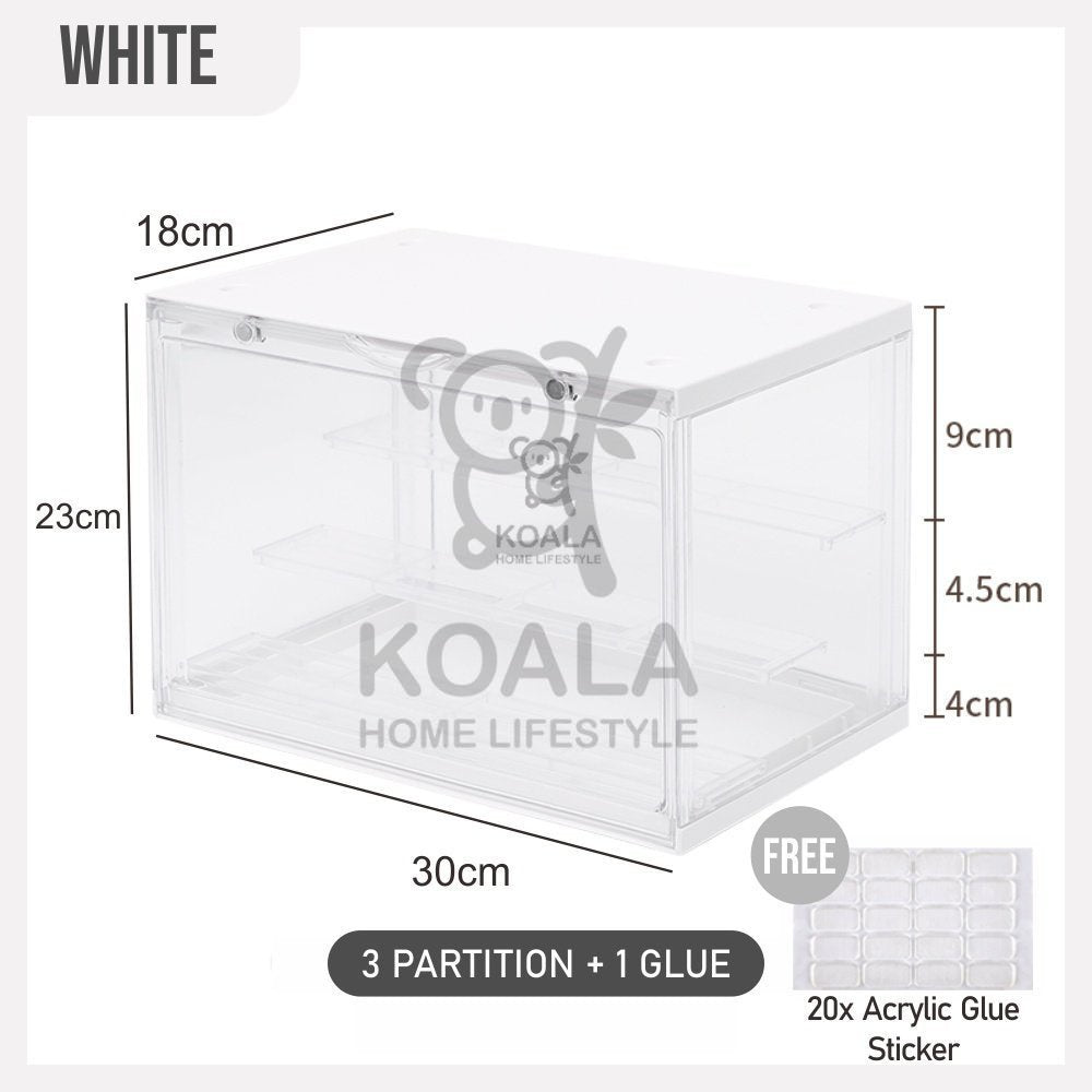 Koala Home Blind Box Figurine Popmart Display Cabinet Storage box Organizer in Transparent acrylic fit 12-16pcs