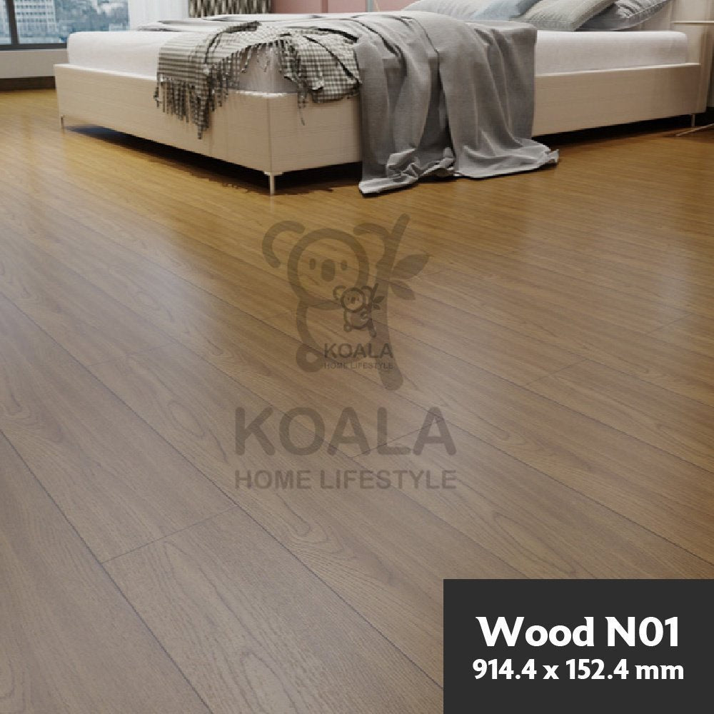 Koala Home Vinyl Flooring PVC Sticker Waterproof Self Adhesive Wooden Marble Design DIY Flooring Tiles