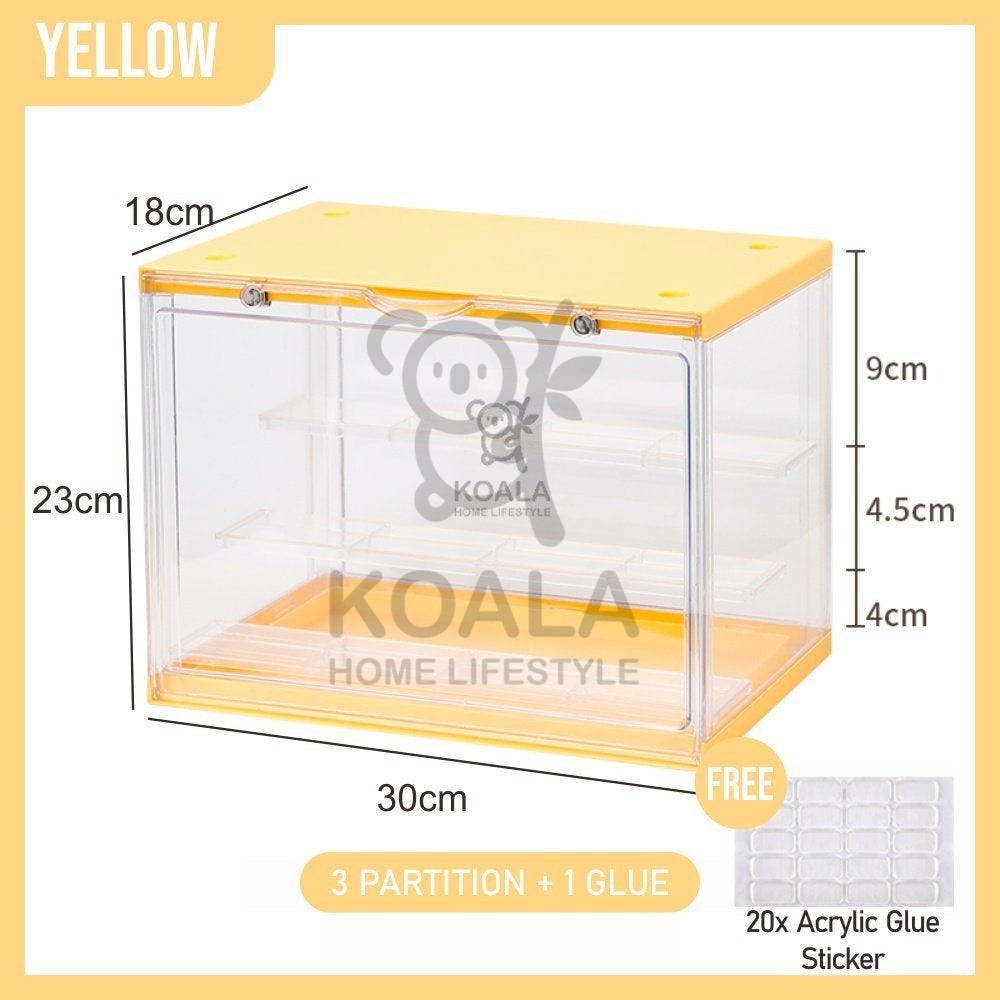 Koala Home Blind Box Figurine Popmart Display Cabinet Storage box Organizer in Transparent acrylic fit 12-16pcs