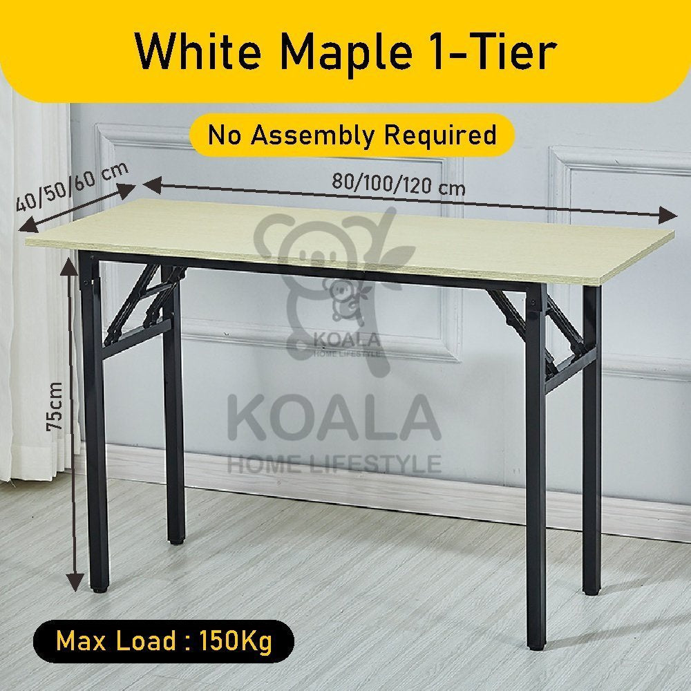 Koala Home Foldable Table Folding table Computer Table Study Tables Long Desk Training Table Free installation