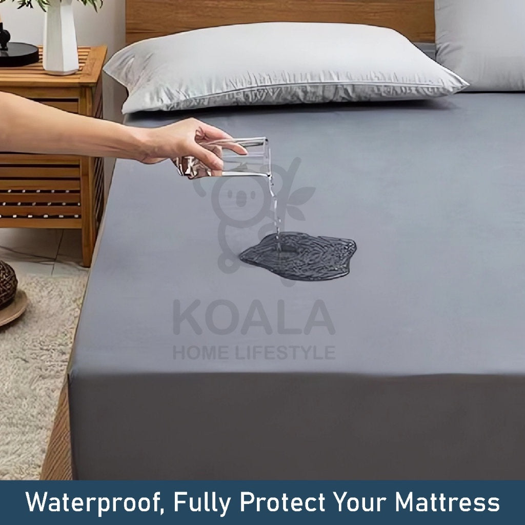 Koala Home 100 Waterproof Mattress Protector Waterproof Bedsheet Single Kids Baby Anti BacterialSheet Bed Cover