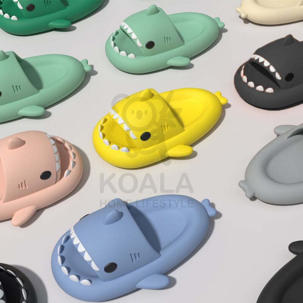 Koala Home Shark Slipper Woman Anti-slip Soft Slippers men Cartoon Indoor and Outdoor Couple Thick-Soled