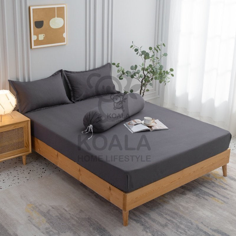 Koala Home Bedsheet/Bed Sheet/fitted sheet/Single/Super Single/Queen/King Size Bedsheet Mattress Protector