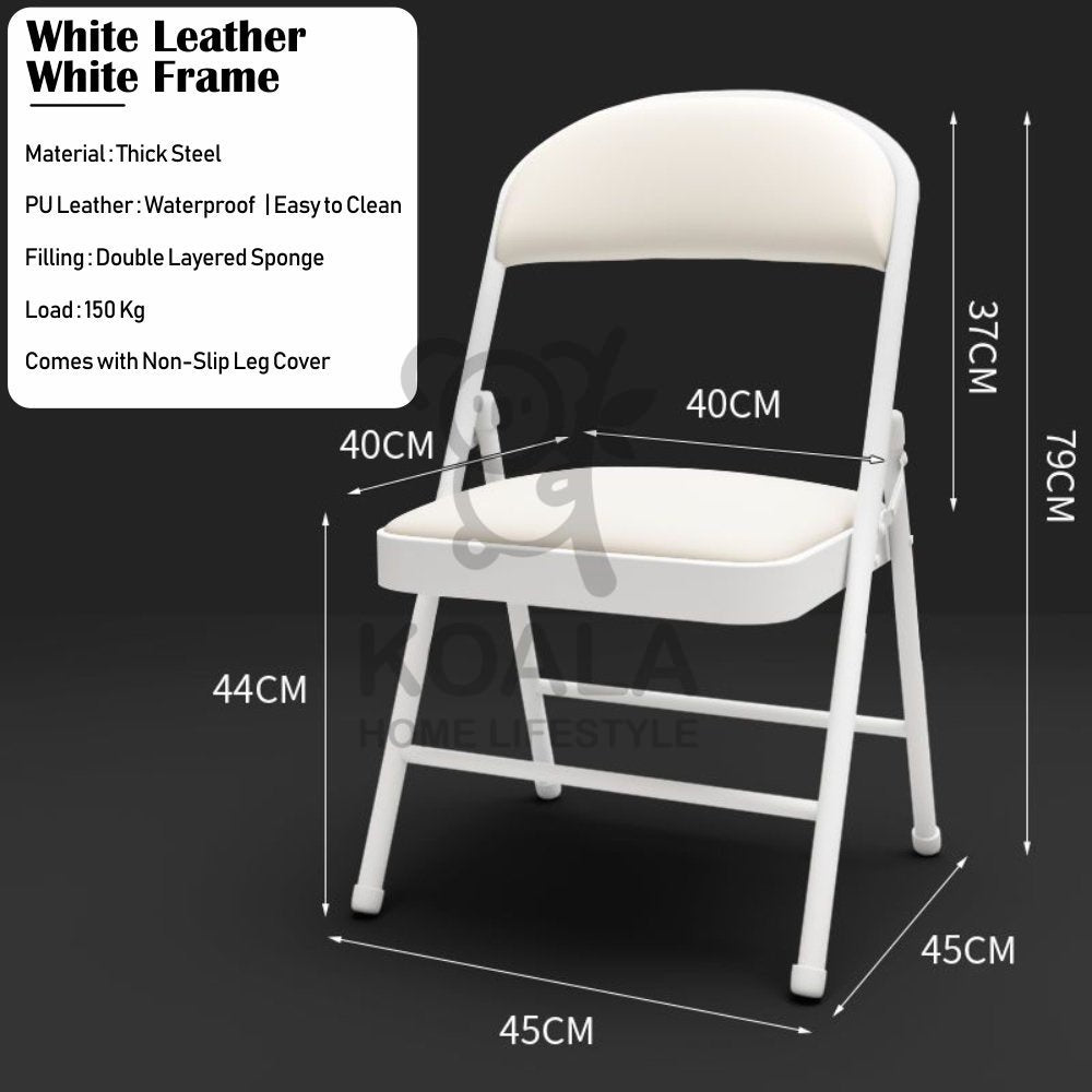 Koala Home Foldable Chair Folding Chair Waterproof Seat Designer Dining Chair/ Conference Chair