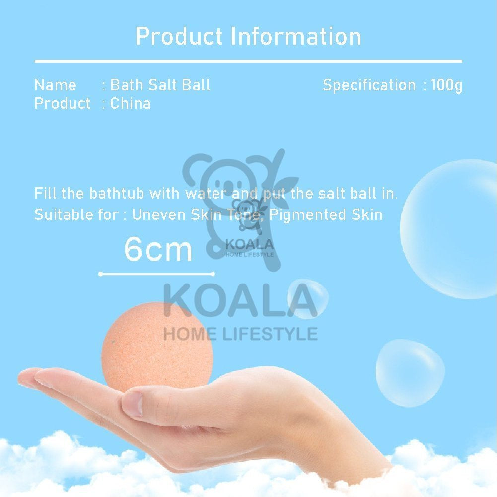 Koala Home Bath Bomb Ball 12 Kinds of Fragrance 100g Bubble Bathtub Bathroom Bath Natural Non-Toxic Gift Box