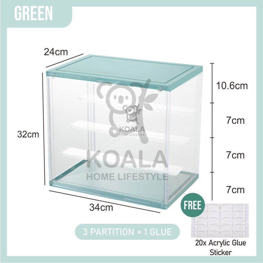 Koala Home Blind Box Figurine Popmart Display Cabinet Storage box Organizer in Transparent acrylic fit 12-16pcs