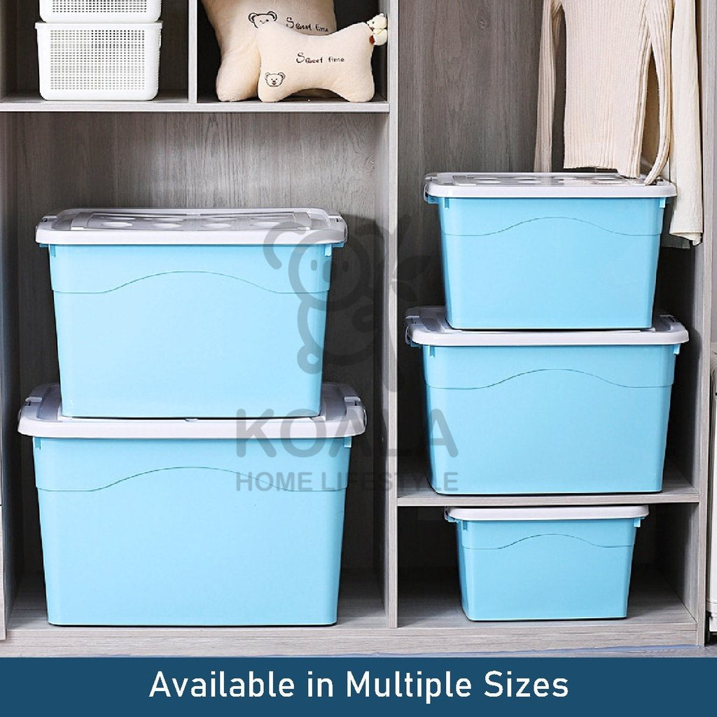 Koala Home Storage Box / Plastic Stackable Container Large Capacity with Wheels for Clothes Toys (8L - 107L)