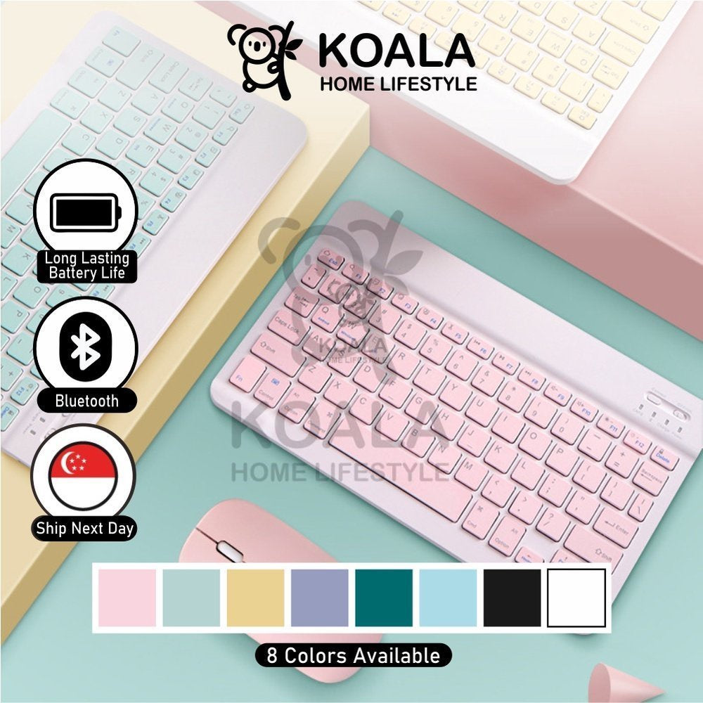 Koala Home Wireless Bluetooth Keyboard  Mouse Set mute Set Rechargeable Compatible with Phone/Tablet/iPad