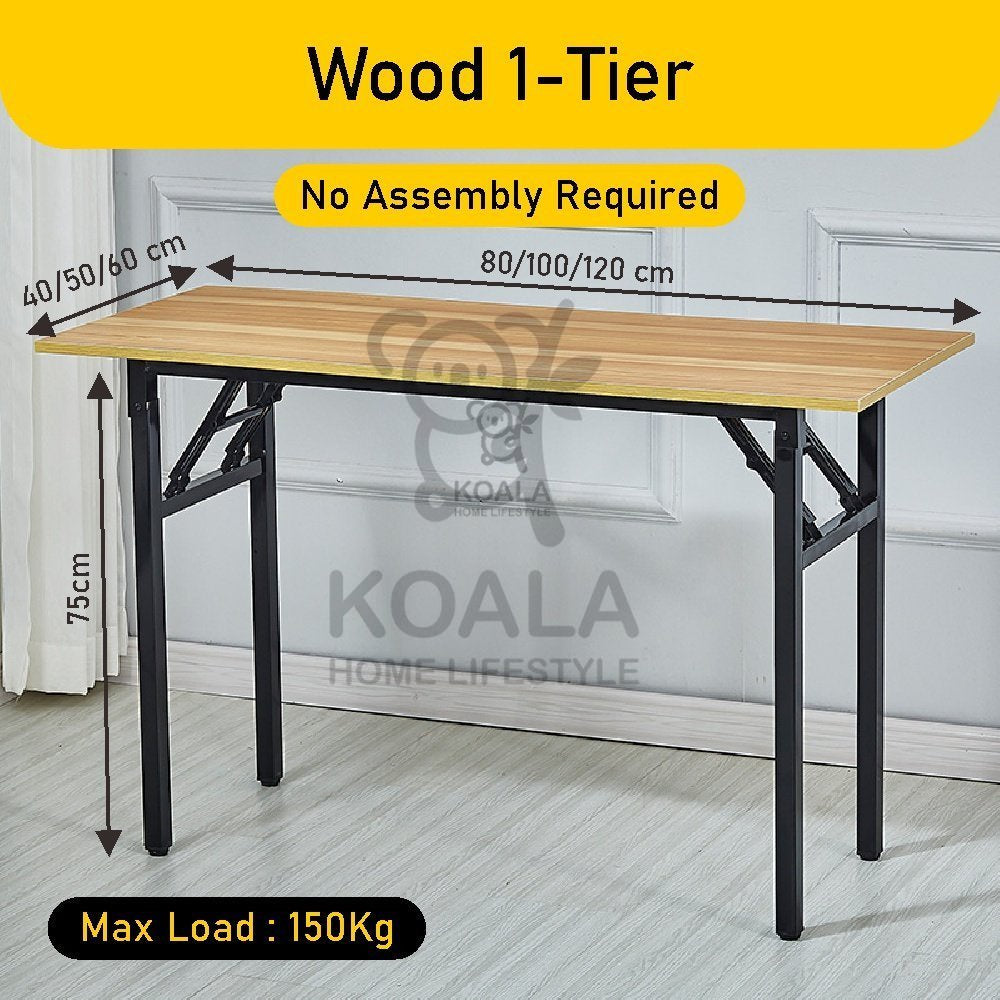 Koala Home Foldable Table Folding table Computer Table Study Tables Long Desk Training Table Free installation