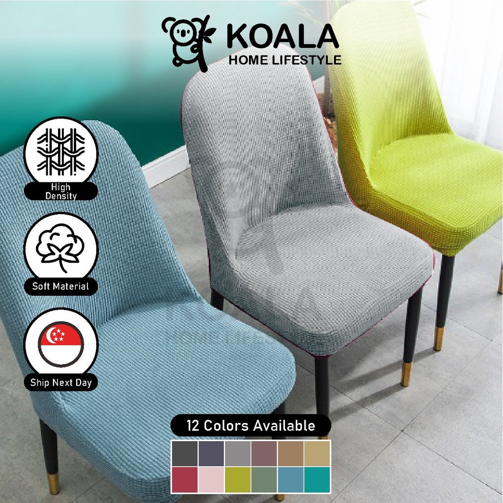 Koala Home Dining Chair Cover/General Chair Cover/Seat Cover/Semi-Round Chair Cover/Elastic Chair Covers