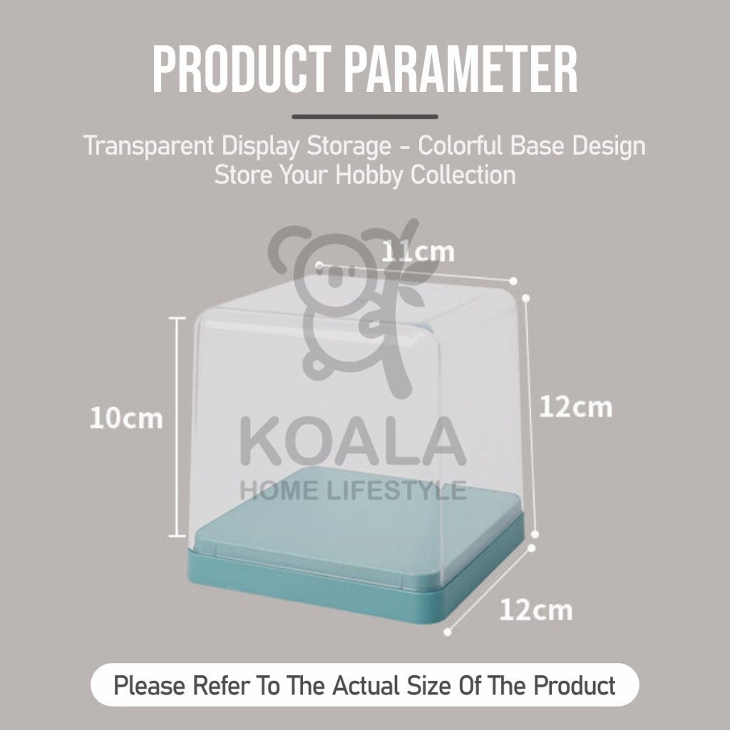 Koala Home Popmart Display Box Blind Box Figurine Acrylic Display Cabinet Storage box Transparent