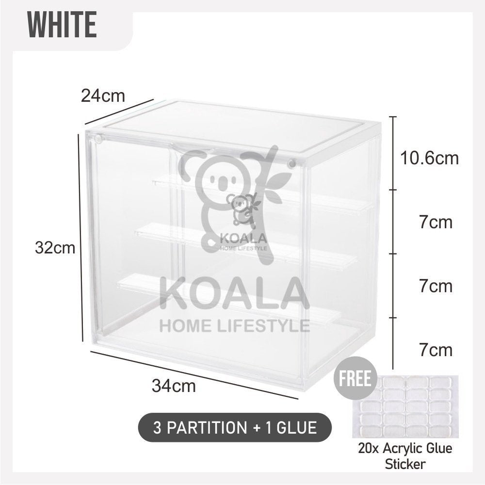 Koala Home Blind Box Figurine Popmart Display Cabinet Storage box Organizer in Transparent acrylic fit 12-16pcs