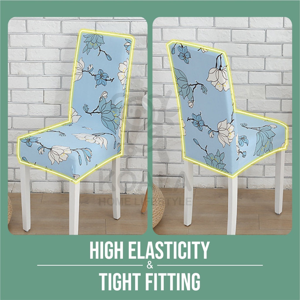 Koala Home Chair Cover/Dining Chair Cover Elastic/Chair Cover seat Cover/Chair Cover Elastic Patterned/Seat Cus