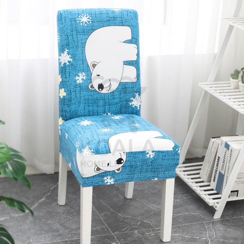 Koala Home Chair Cover/Dining Chair Cover Elastic/Chair Cover seat Cover/Chair Cover Elastic Patterned/Seat Cus