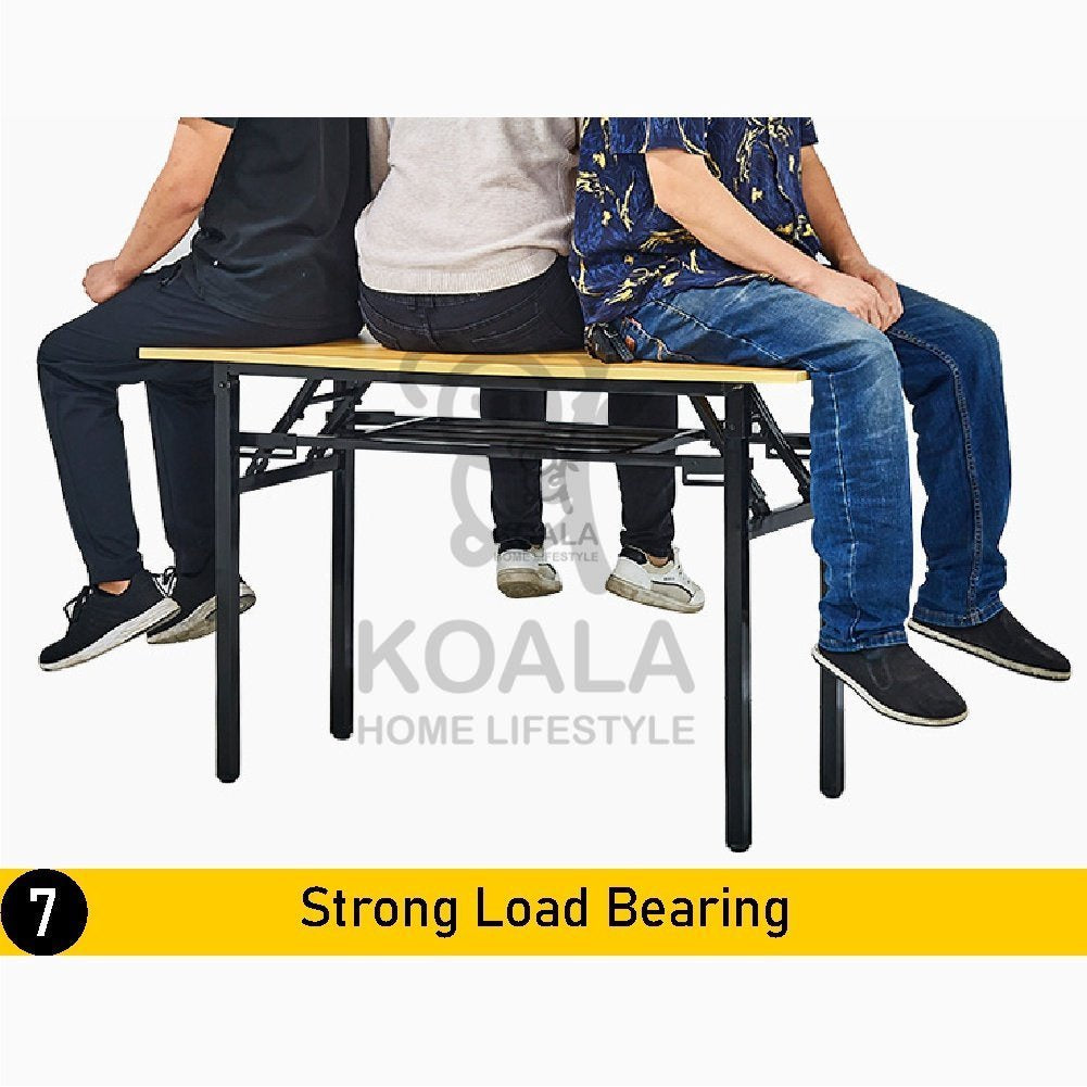 Koala Home Foldable Table Folding table Computer Table Study Tables Long Desk Training Table Free installation