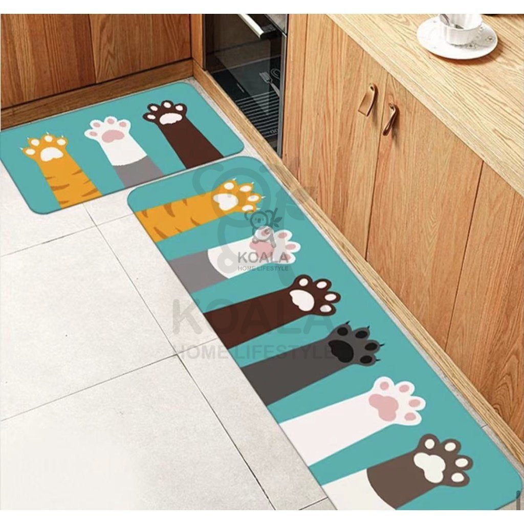 Koala Home Anti Slip Floor Mat Cartoon Geometric Nordic Carpet Bathroom/Living Room/ Kitchen/Door Mat