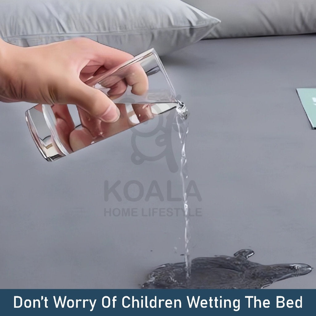 Koala Home 100% Waterproof Mattress Protector Waterproof Bedsheet Single Kids Baby Anti BacterialSheet Bed Cover