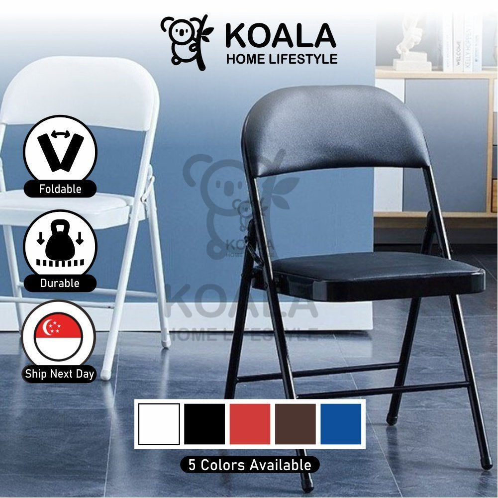 Koala Home Foldable Chair Folding Chair Waterproof Seat Designer Dining Chair/ Conference Chair