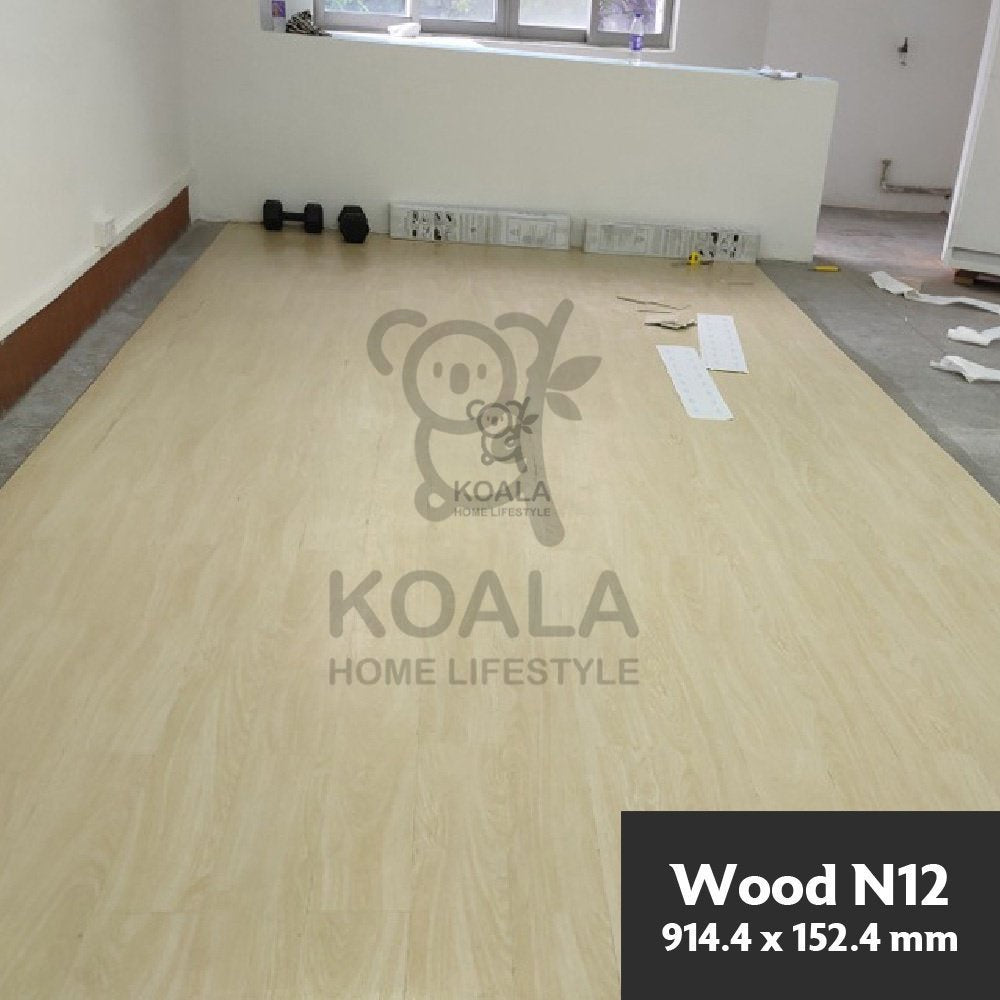 Koala Home Vinyl Flooring PVC Sticker Waterproof Self Adhesive Wooden Marble Design DIY Flooring Tiles