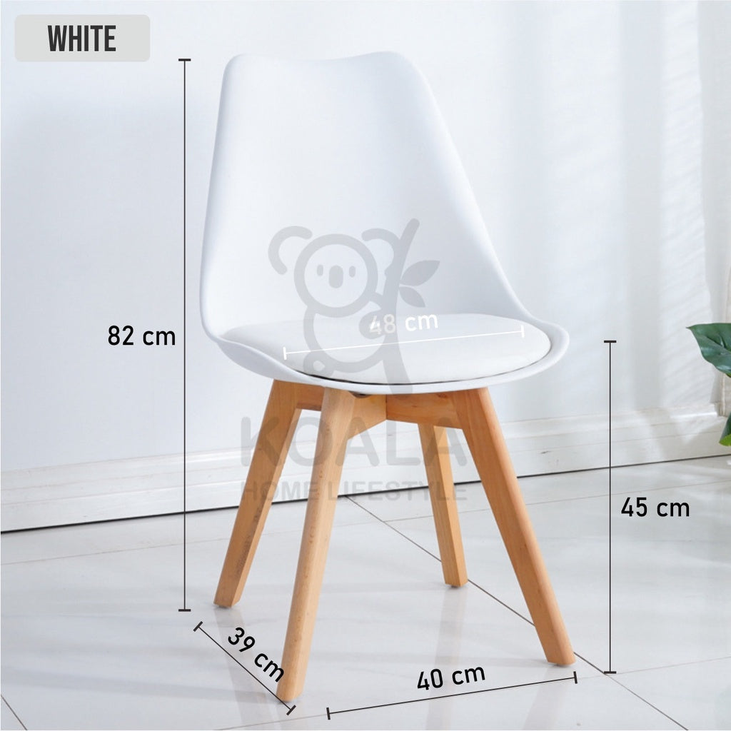 Koala Home Dining Chair/PU/Office Eames Chair Nordic Style Dining Chair/Leisure Coffee Chair, Hotel Stool Ergon