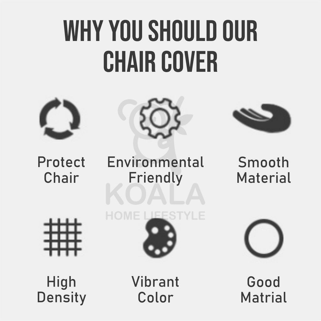 Koala Home Chair cover/seat cover/dining chair cover/dinner chair cover/solid color milk silk chair cover