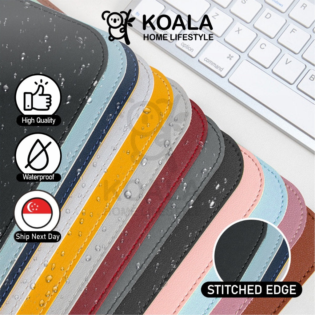 Koala Home Waterproof Leather Desk Mouse Pad - Large Desktop Table Mat Laptop Computer Keyboard Mousepad