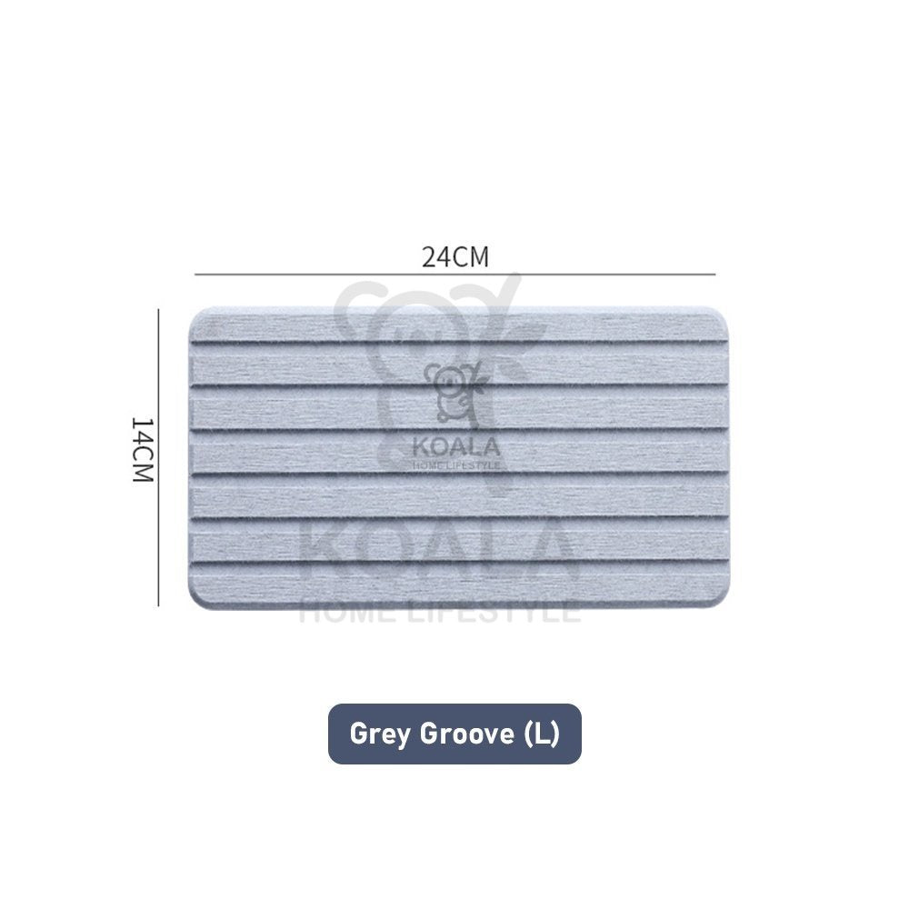 Koala Home Diatomite Mat for Kitchen Sink/Dishes Drying Mat/Bathroom Sink/Toothbrush Cup Coaster/Quick Dry